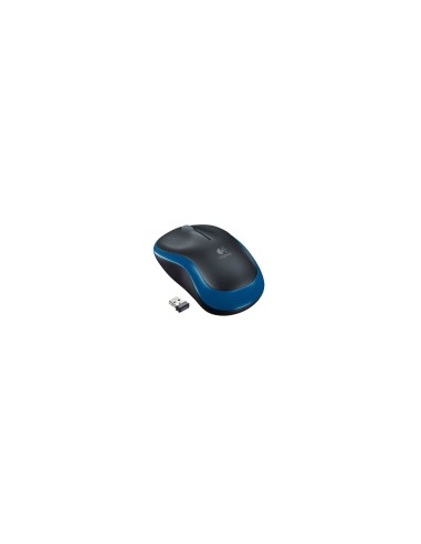 LOGITECH M185 RATON INALAMBRICO NEGRO Y AZUL 910-002239