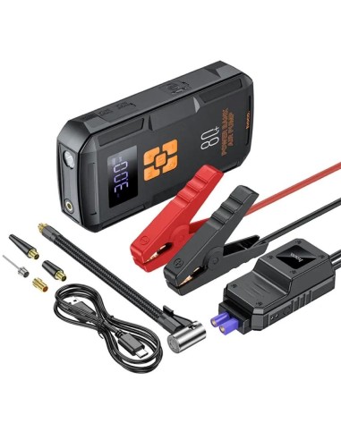 Hoco QS2 Land PowerBank 8.000 mAh con Arrancador e Inflador