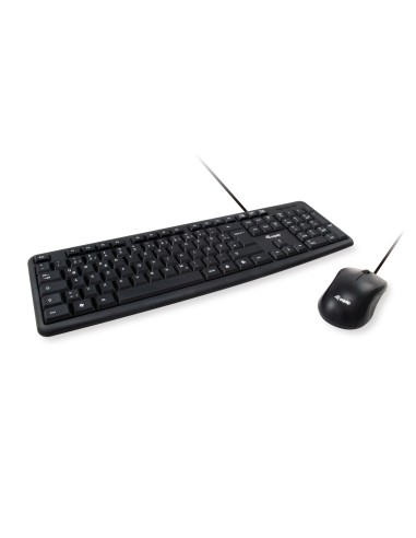 EQUIP LIFE TECLADO Y RATON USB NEGRO 245201