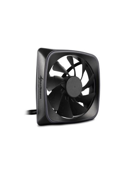 Sharkoon RGB SHARK Lights Carcasa del ordenador Ventilador 12 cm Negro