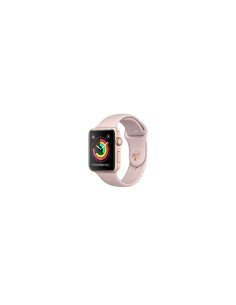 APPLE WATCH 3 GPS 42MM GOLD ALUMINIUM CASE WITH PINK SAND SPORT BAND MQL22QL/A 2