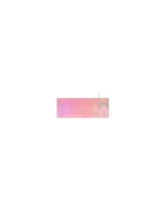 Mars Gaming MK023 teclado Juego USB QWERTY Español Rosa