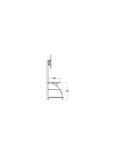 SOPORTE TV APPROX SUELO CON MUEBLE PANTALLAS 30 - 63 3 ESTANTES APPST08E