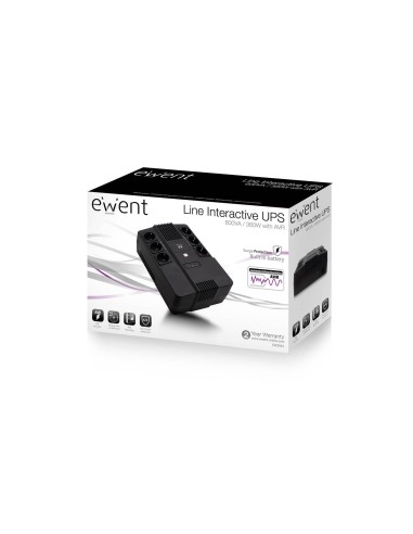 SAI 600VA EWENT INLINE INTERACTIVA 6*SCHUKO 360W