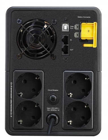 APC sistema de alimentación ininterrumpida (UPS) LÍ­nea interactiva 2200 VA, 1200 W, 4 salidas AC Negro
