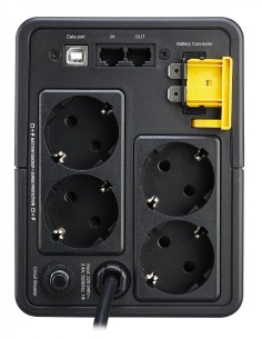 APC sistema de alimentación ininterrumpida (UPS) LÍ­nea interactiva 750 VA, 410 W, 4 salidas AC Negro 2