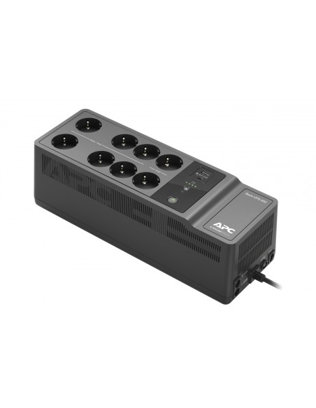 APC sistema de alimentación ininterrumpida (UPS) En espera (Fuera de lÍ­nea) 850 VA, 520 W, 8 salidas AC Negro