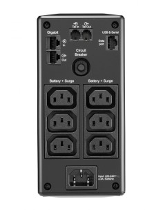 APC sistema de alimentación ininterrumpida (UPS) LÍ­nea interactiva 900 VA, 540 W, 6 salidas AC Negro 2