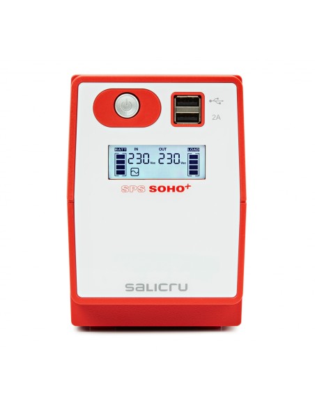 Salicru SPS 500 VA SOHO IEC 300 W Rojo, Blanco