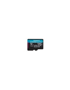 Kingston Technology Tarjeta microSDXC Canvas Go Plus Gen4 de 128 GB, 200 MB/s, A2 U3 V30 y adaptador 2