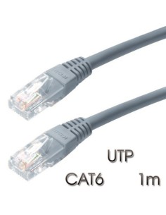 CABLE DE RED UTP CAT6 1METRO GRIS CLARO