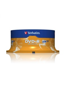 DVD-R VERBATIM 25 UNIDADES 4,7GB 16X 43522