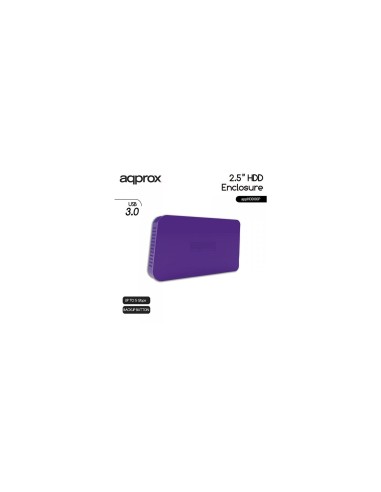 CAJA 2.5 APPROX SATA USB 3.0 PURPURA APPHDD06P