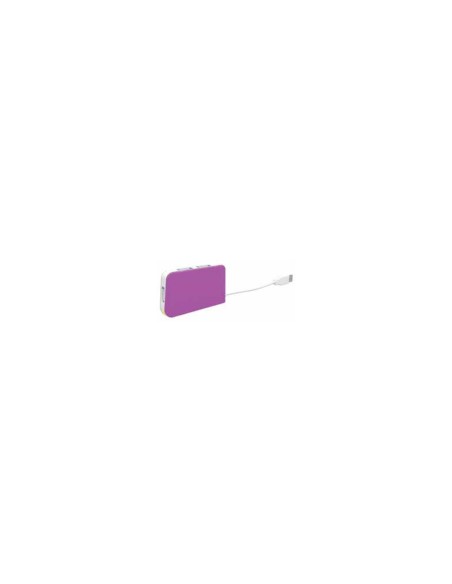 HUB APPROX USB 2.0 4 PUERTOS PURPURA APPHT4P