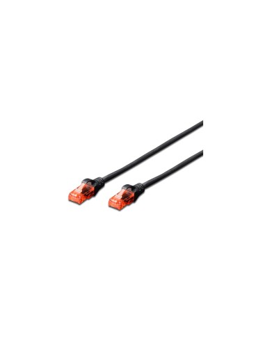 LATIGUILLO RJ45 CAT 6 3 MT EWENT NEGRO EW-6U-030BK