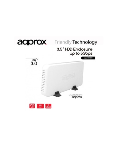 CAJA 3.5 APPROX SATA USB 3.0 BLANCA APPHDD08W