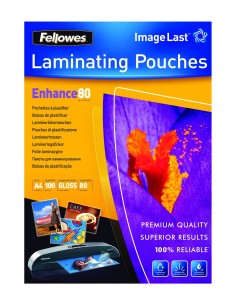 FELLOWES 5306114 FUNDAS PARA PLASTIFICAR A4 80MIC 100 UD