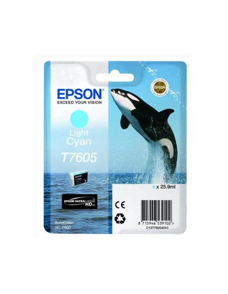 CARTUCHO EPSON T7605 CIAN CLARO C13T76054010