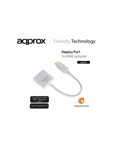 ADAPTADOR DISPLAY PORT A HDMI APPROX APPC16
