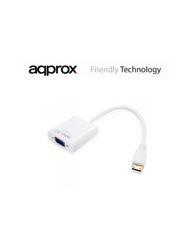 ADAPTADOR MINI HDMI A VGA APPROX APPC20