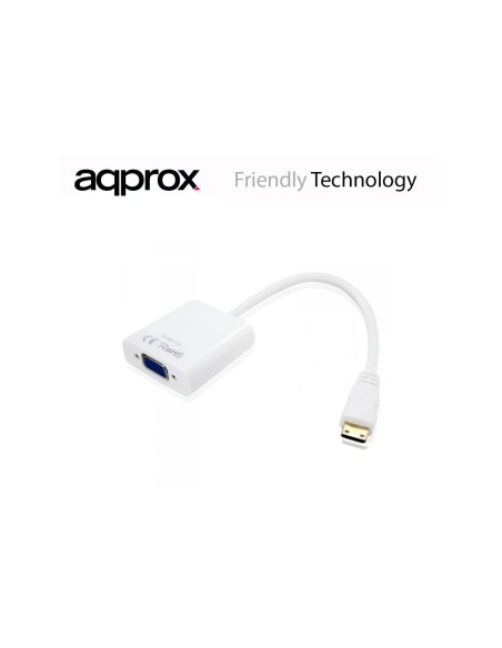 ADAPTADOR MINI HDMI A VGA APPROX APPC20