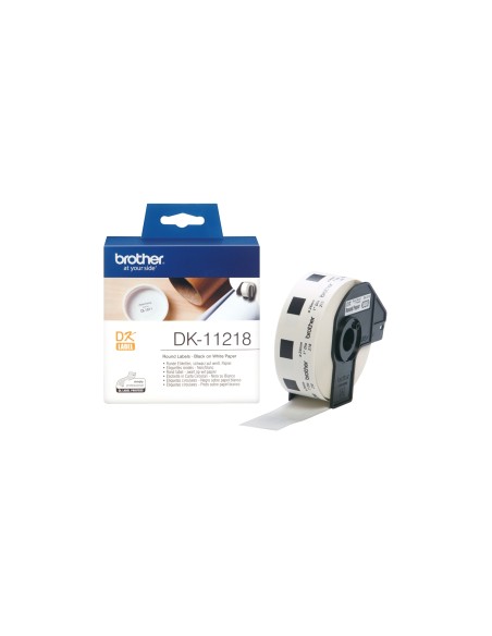 ETIQUETAS BROTHER DK11218 CIRCULARES 24mm 1000UD