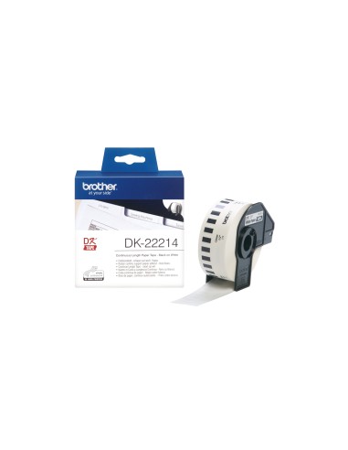 CINTA BROTHER DK22214 PAPEL CONTINUO BLANCA 12x30,48mm