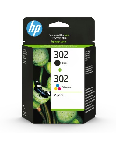 HP 302 Cartucho Tinta Original Pack Negro/Color