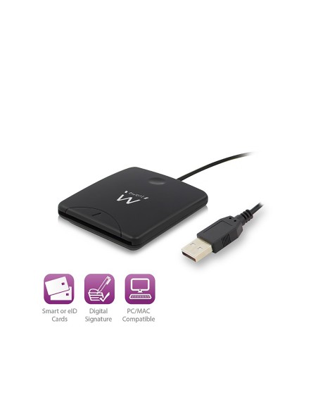EWENT EW1052 LECTOR DNI-E EXTERNO USB 2.0 NEGRO