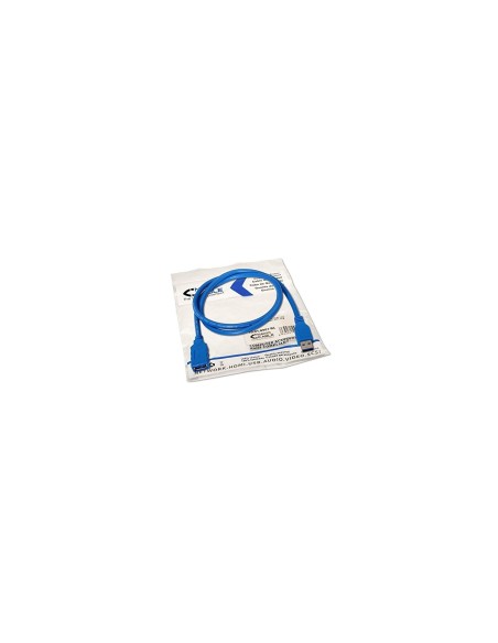 CABLE USB 3.0 TIPO A/M-A/H AZUL 1 MT NANOCABLE 10.01.0901-BL