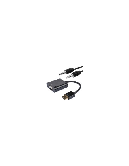ADAPTADOR HDMI A VGA Y AUDIO NANOCABLE 10.16.2001-BK