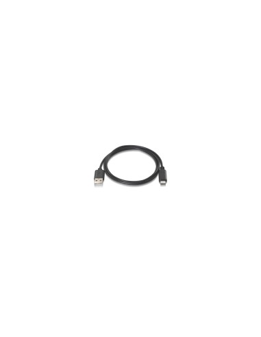 CABLE USB 2.0 TYPE A/M A USB C/M NANOCABLE NEGRO 0.5M 10.01.2100