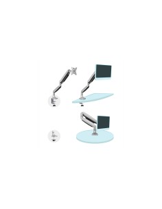 SOPORTE MONITOR TOOQ MESA GIRA INCLIN 1BRAZO 13-32 PLATA TOOQ DB3032TNR-S 2