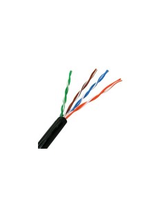 BOBINA CABLE UTP CAT5 100MT RIGIDO NANOCABLE NEGRO 10.20.0302-EXT-BK