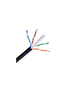 BOBINA CABLE UTP CAT-6 305M RIGIDO NANOCABLE NEGRO 10.20.0504-EXT-BK