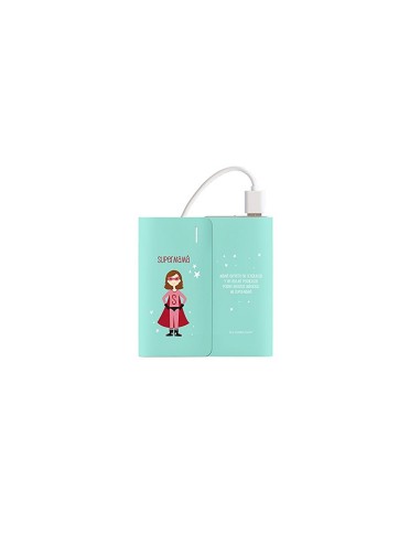 BATERIA EXTERNA SUSIKO 4000MAH SUPERMAMA VERDE SKPWB024