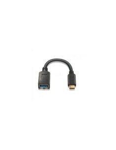 CABLEAISENS  OTG USB(A)H A USB TIPO C M 3.1 NEGRO A107-0062 2