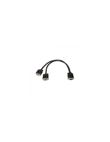 ADAPTADOR VIDEO 2 VGA M A B15 H AISENS 45CM NEGRO A113-0081