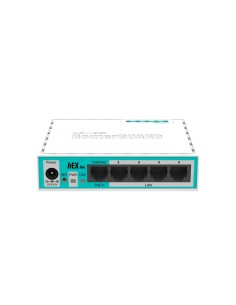 SWITCH MIKROTIK HEX LITE 5PTOS 10/100 BLANCO RB750R2 2