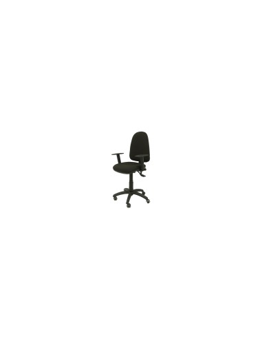 SILLA AYNA S BALI BRAZOS AJUSTABLES Y RUEDAS DE PARQUET NEGRO 04SBALI840B10RP