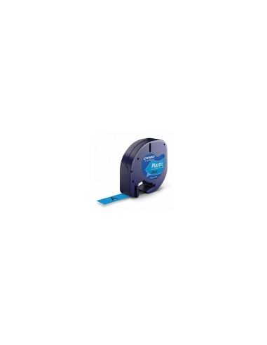CINTA ROTULADORA AUTOADHESIVA DYMO PLASTICO METROS PARA ROTULADORAS LETRATAG NEGRO AZUL S0721650