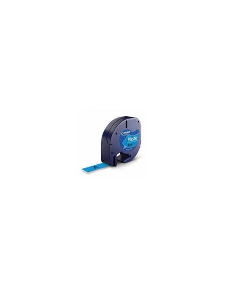 CINTA ROTULADORA AUTOADHESIVA DYMO PLASTICO METROS PARA ROTULADORAS LETRATAG NEGRO AZUL S0721650