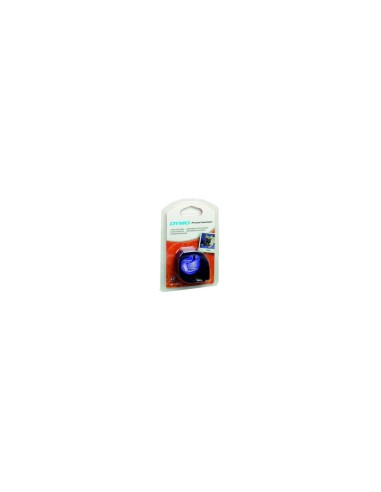 CINTA ROTULADORA AUTOADHESIVA DYMO PLASTICO NEGRO TRANSPARENTE 12MM X 4 METROS PARA ROTULADORAS LETRATAG S0721530