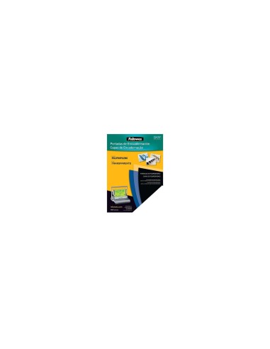 FELLOWES 54770 PACK DE 100 PORTADAS DE POLIPROPILENO TRANSPARENTE TAMAÍ?O A4 500 MICRAS