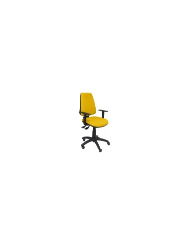 SILLA ELCHE S BALI BRAZOS REGULABLES RUEDAS DE PARQUET AMARILLO 14SBALI100B10RP