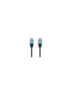 CABLE AISENS HDMI MACHO A HDMI MACHO MULTIPLE APANTALLAMIENTO Y RECUBRIMIENTO NYLON 3M NEGRO AZUL A120-0358
