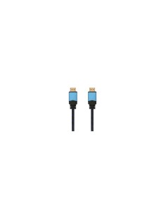 CABLE AISENS HDMI MACHO A HDMI MACHO 0.5M CERTIFICADO 4K HDR 60HZ PREMIUM NEGRO AZUL A120-0355