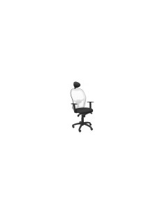 SILLA JORQUERA MALLA BLANCA CABECERO FIJO ASIENTO BALI NEGRO 15SBBALI840C