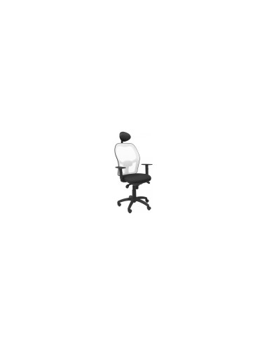 SILLA JORQUERA MALLA BLANCA CABECERO FIJO ASIENTO BALI NEGRO 15SBBALI840C