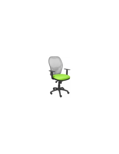 SILLA JORQUERA MALLA GRIS ASIENTO BALI VERDE PISTACHO 15SGRBALI22